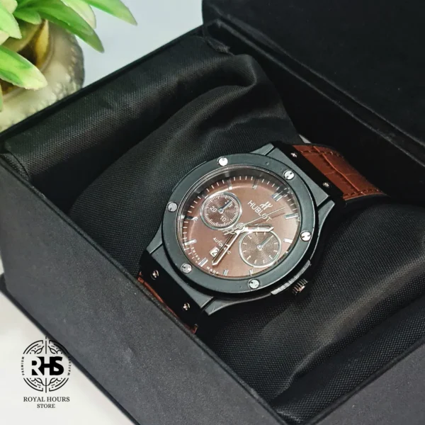 Hublot Leather Silicon with Date - Image 9