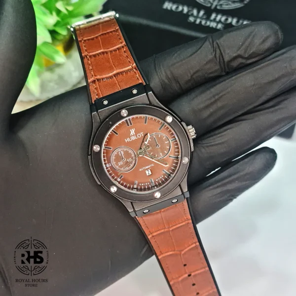 Hublot Leather Silicon with Date - Image 2