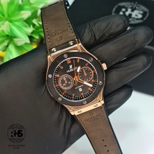 Hublot - Date – Magnetic Lock - BROWN