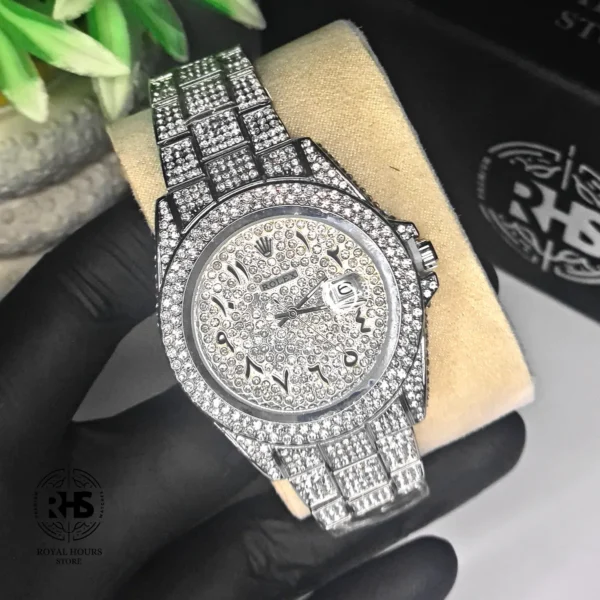 Iced Rolex Rose – Arabic Dial - Image 4