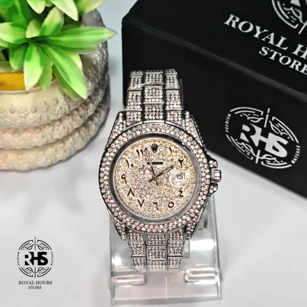 Iced Rolex Rose – Arabic Dial - Image 2